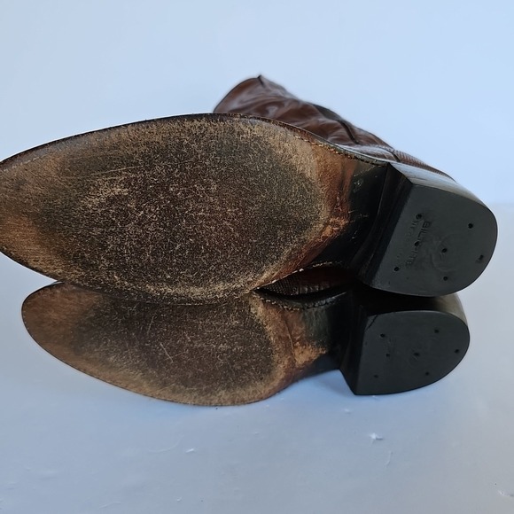 Vintage Dan Post‎ Men's TEJU Lizard Cowboy Boots Brown Size 7.5 D -  1706 - Picture 13 of 16